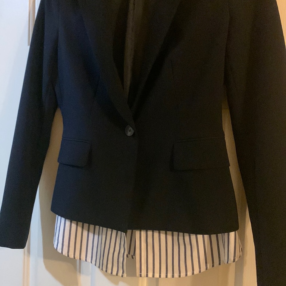 Zara Basic Navy twofer blazer. Once worn.